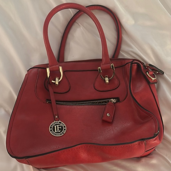 London Fog Handbags - London Fog Deep Orange Handbag